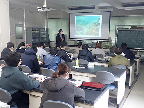 海藻の多様性や生態についての講義