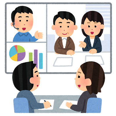 説明会・セミナーのイラスト