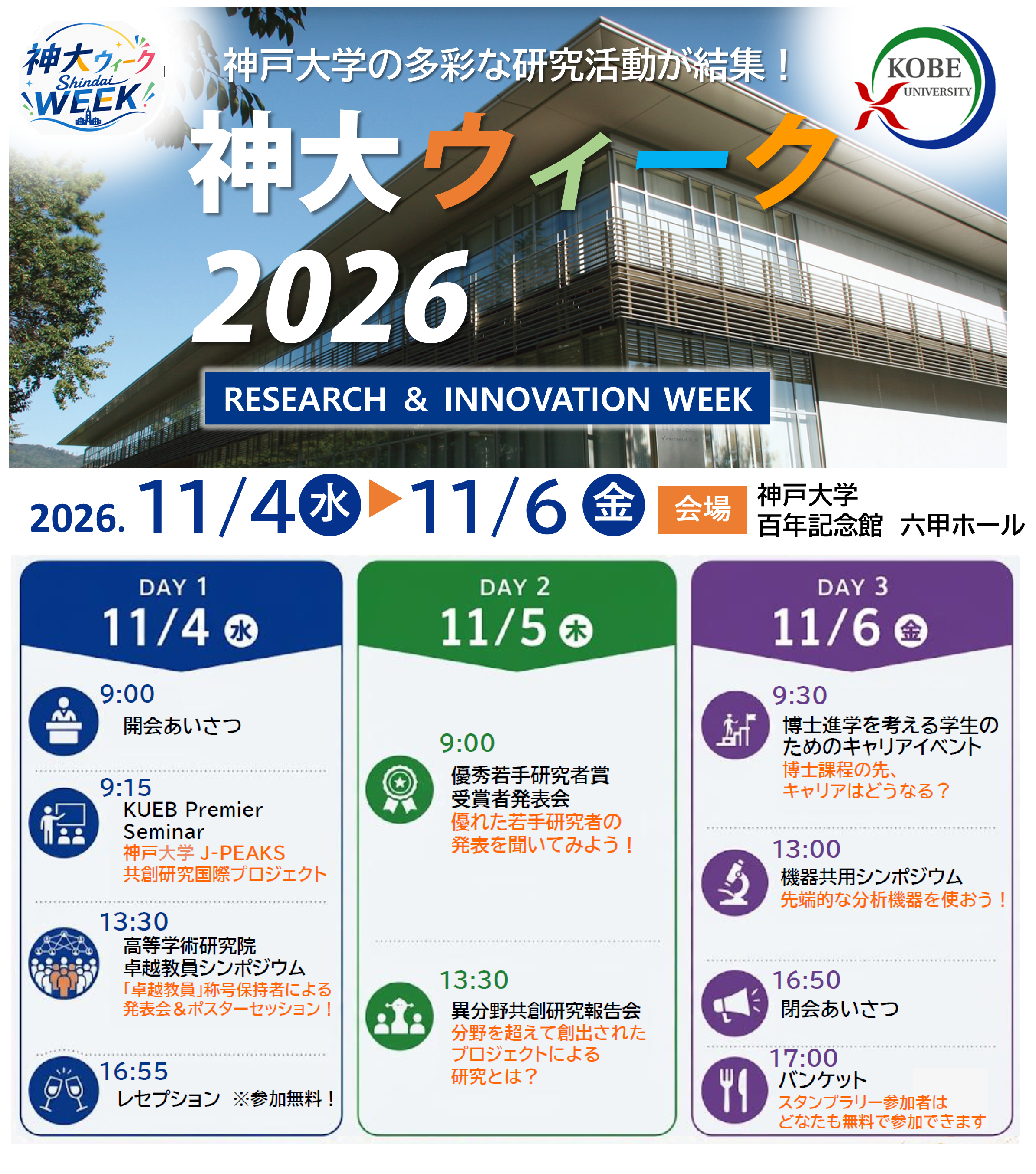 神大ウィーク2026 メインビジュアル