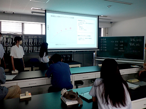 実習の成果発表会（7月28日）